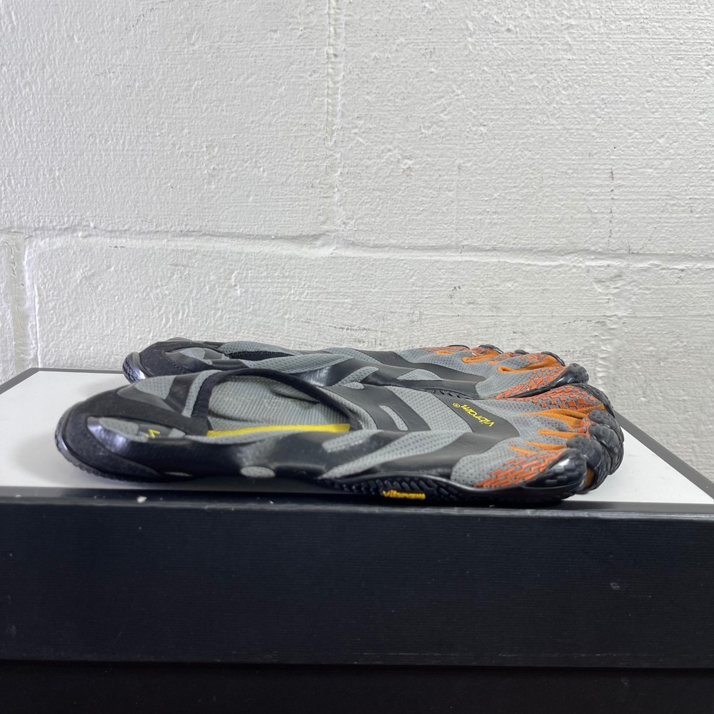 Vibram Fivefingers EL-X Athletic Running Shoes Gray Orange‎ Men's Size 8